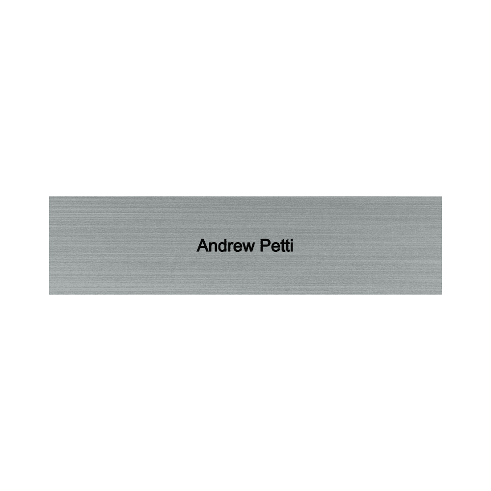 2 x 8 Engraved Desk Name Plate - Customer's Product with price 9.00 ID KMxsPR1JzUIe1LO8fT9yTkKW