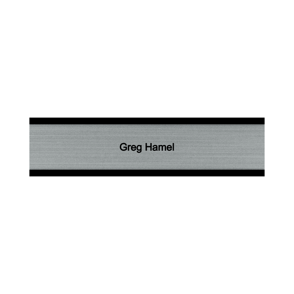 2 x 8 Engraved Desk Name Plate - Customer's Product with price 16.00 ID 77amUaQw9H2cndDk6tpMpHyW