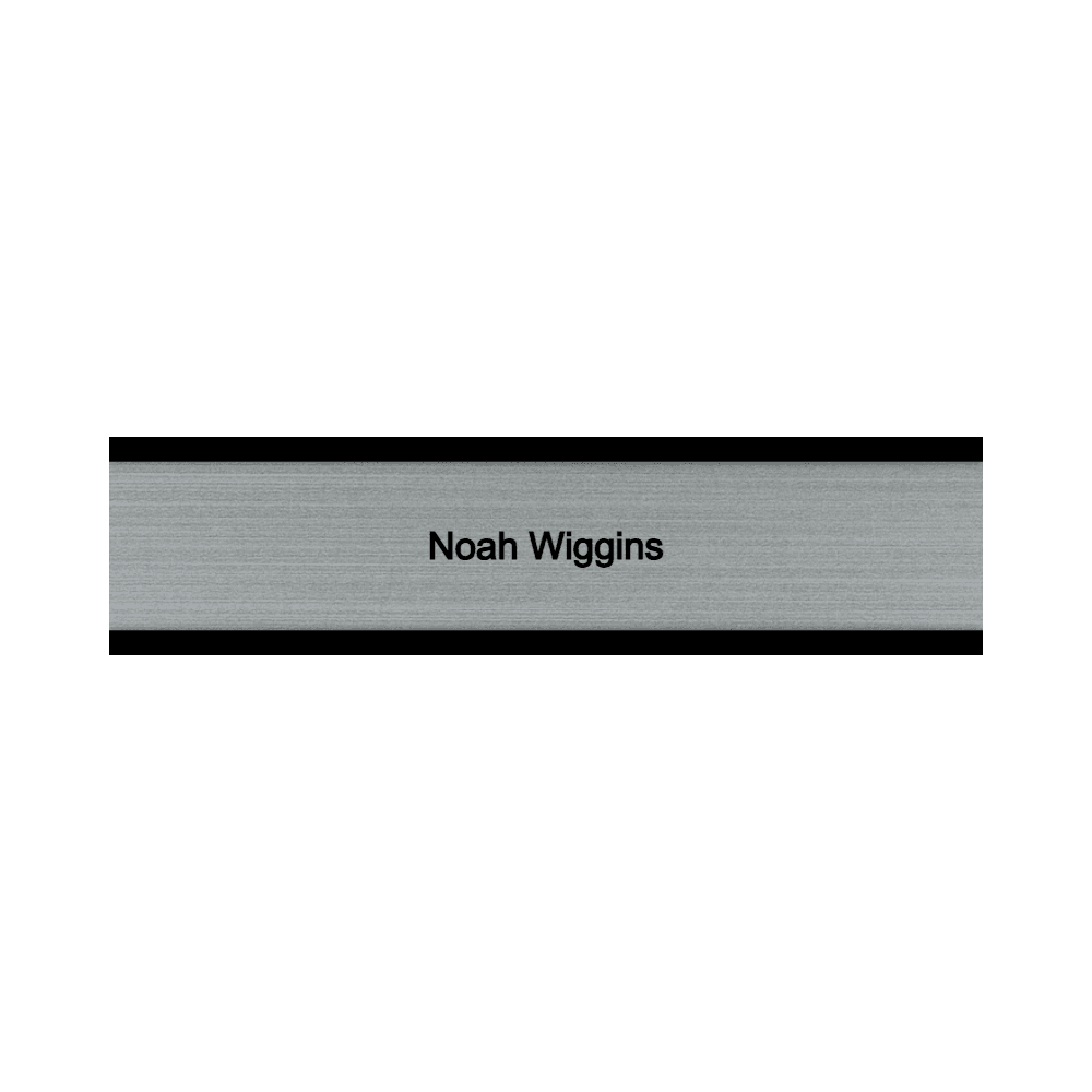 2 x 8 Engraved Desk Name Plate - Customer's Product with price 16.00 ID l5wzvEkF_LbvQhzE_GfH2u2Q