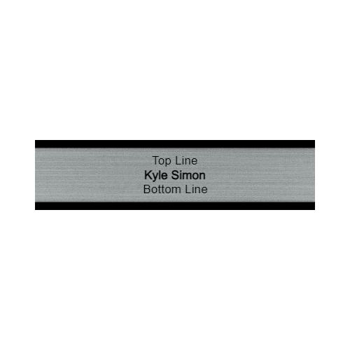 2 x 8 Engraved Desk Name Plate - Customer's Product with price 16.00 ID x_0KpCaECdMKIOFEczy0_e-p