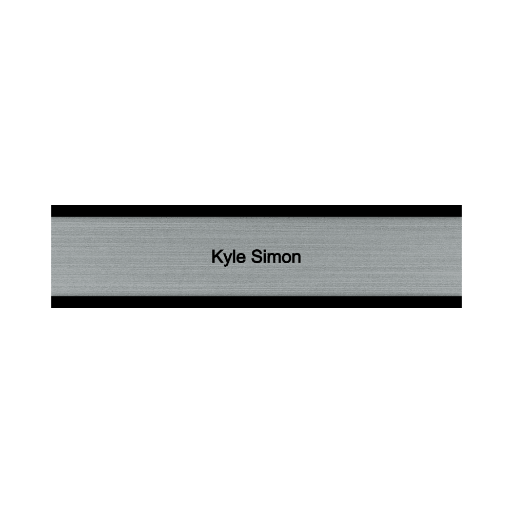 2 x 8 Engraved Desk Name Plate - Customer's Product with price 16.00 ID w0UkUnreISpWpWRcFCrcWqPF