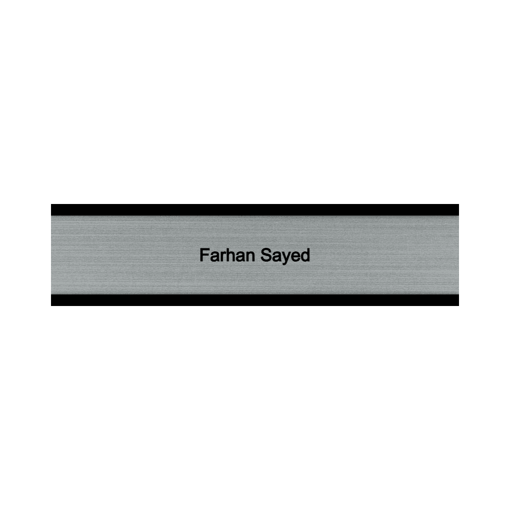 2 x 8 Engraved Desk Name Plate - Customer's Product with price 16.00 ID 0plPFxk14gmn8NfeE0LxdOPJ