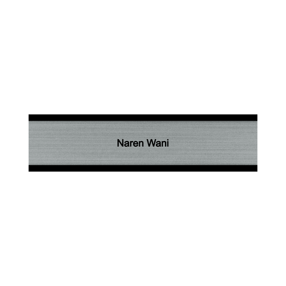 2 x 8 Engraved Desk Name Plate - Customer's Product with price 16.00 ID 9f9WMboqJ_6yLHDTGUP4EQ3y
