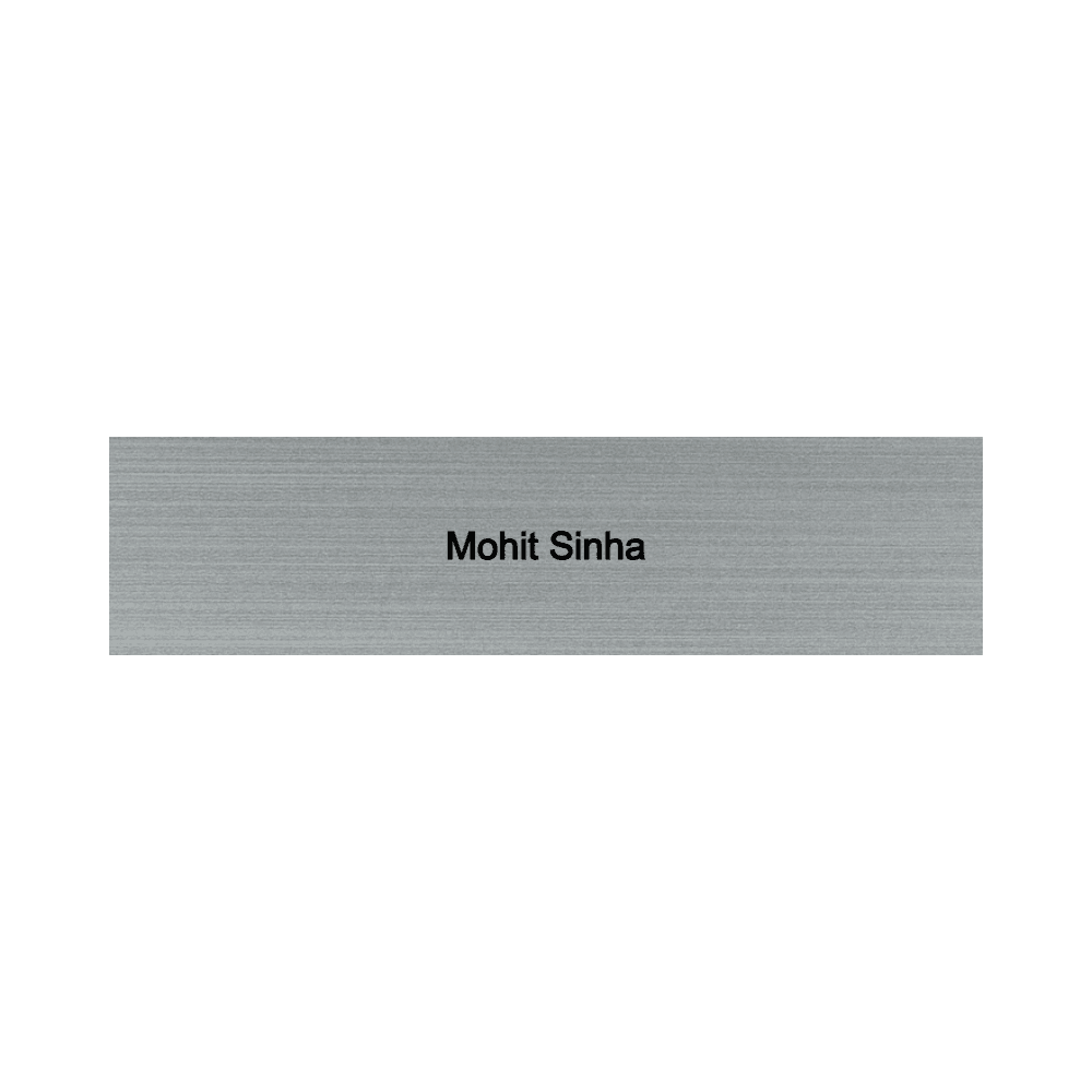 2 x 8 Engraved Desk Name Plate - Customer's Product with price 9.00 ID n17x2-Ht7MCLH0Mf6Tc6ls9h