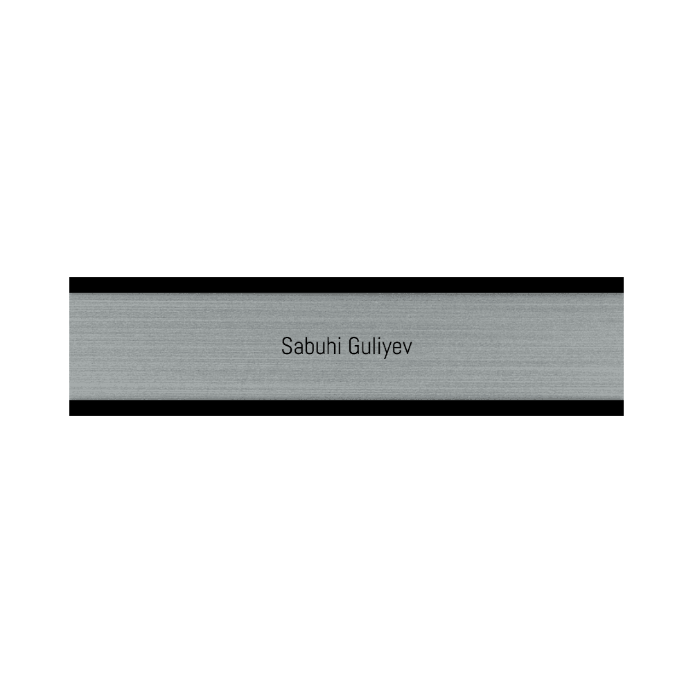 2 x 8 Engraved Desk Name Plate - Customer's Product with price 16.00 ID k0lR0jjz5z2-ko1gW463lQbm