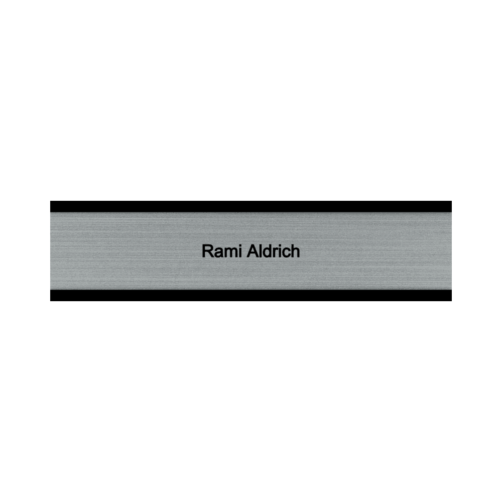 2 x 8 Engraved Desk Name Plate - Customer's Product with price 16.00 ID shIvtciu7HfPe0jydLb05Vr3