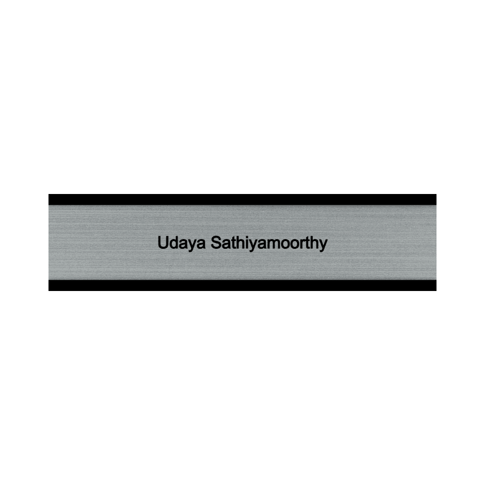 2 x 8 Engraved Desk Name Plate - Customer's Product with price 16.00 ID 5NmZ3BEJFxuQsyvEgSBSaiX8