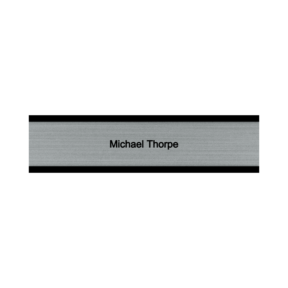 2 x 8 Engraved Desk Name Plate - Customer's Product with price 16.00 ID s1ByzOMFP9alsqLbJNJSHZB6