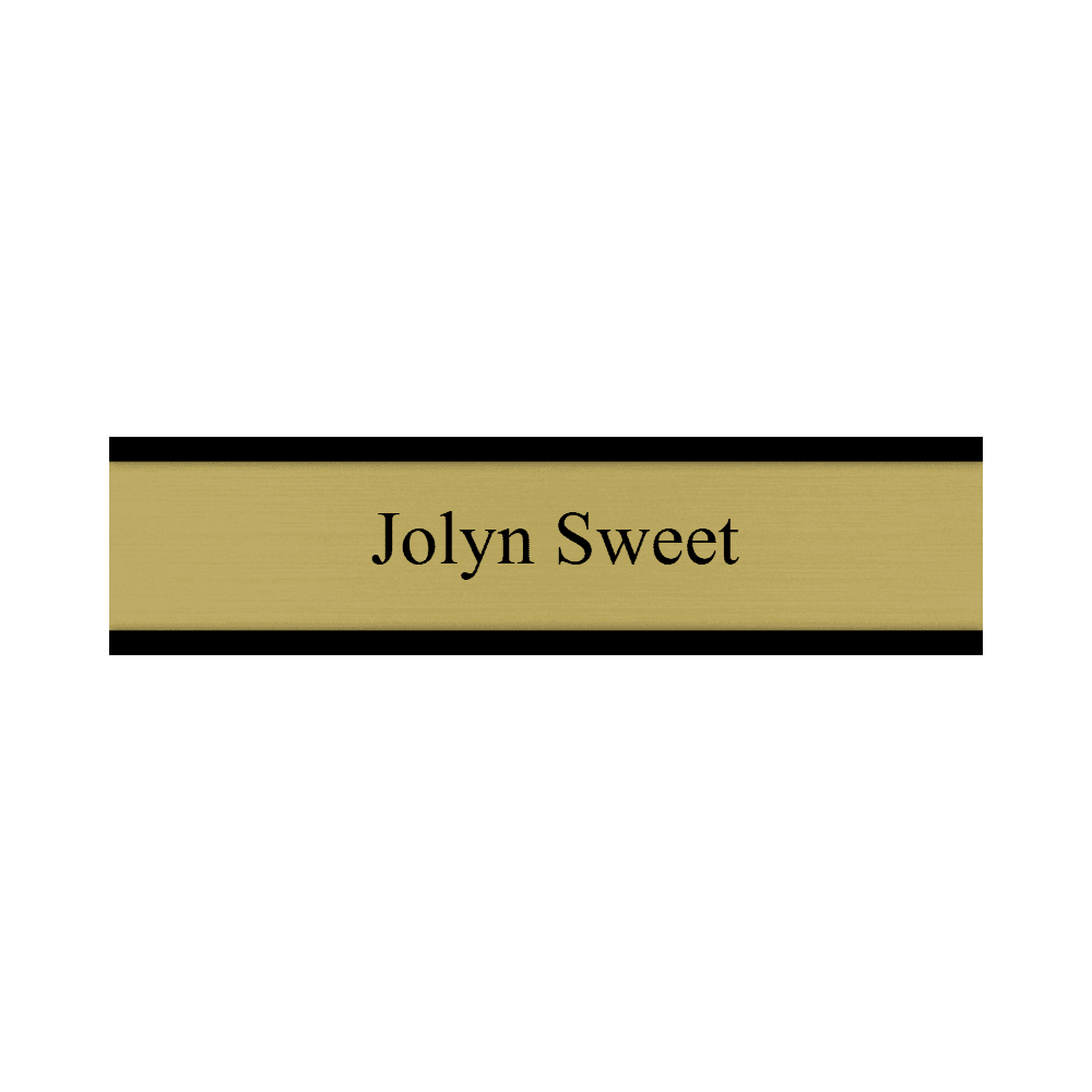 2 x 8 Color Printed Desk Name Plate - Customer's Product with price 16.50 ID _vu2Rr0WI6v1-nVya-xR_gB8