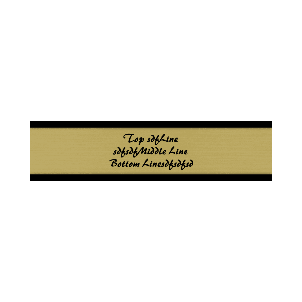 2 x 8 Color Printed Desk Name Plate