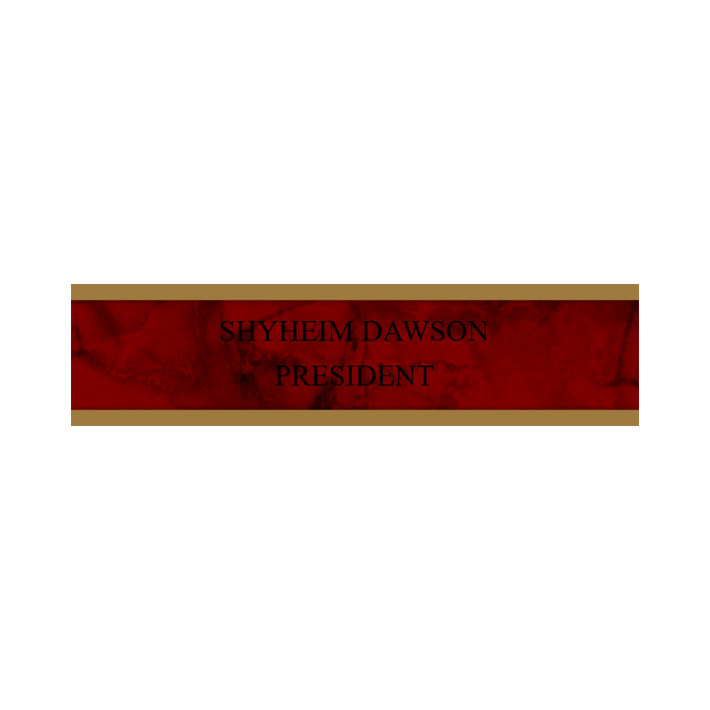 2 x 8 Color Printed Desk Name Plate - Customer's Product with price 16.50 ID cOyjsRbeEWwHAqwwaeLuffN-