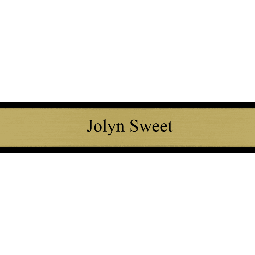 2 x 10 Color Printed Desk Name Plate - Customer's Product with price 18.50 ID YC1givL960JZCu7PZ9fNYJ64