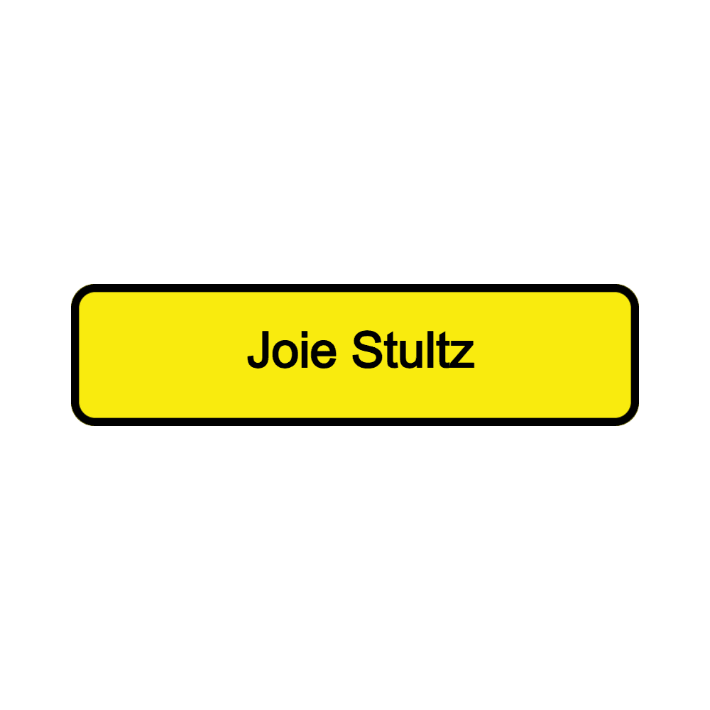 2 x 8 Color Printed Desk Name Plate with Designer Frame