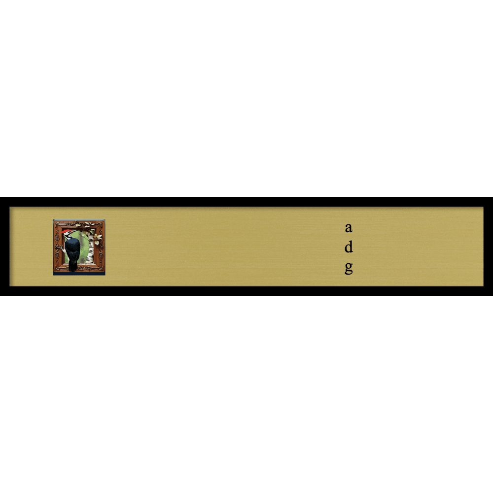2 x 10 Color Printed Desk Name Plate with Architectural Frame - Customer's Product with price 20.50 ID gZ1952mR1Q8SFtJehIob58kK