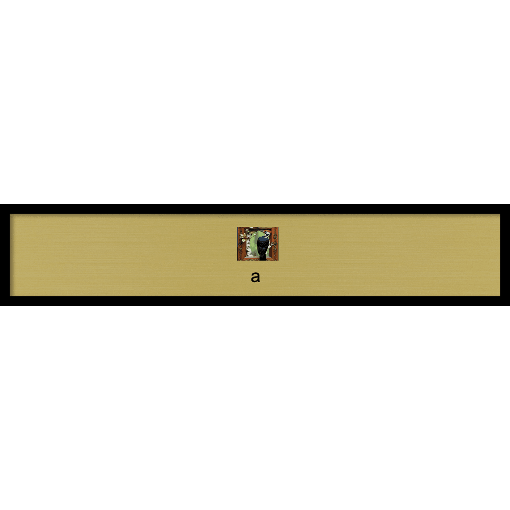 2 x 10 Color Printed Desk Name Plate with Architectural Frame - Customer's Product with price 20.50 ID V76LAsnTjCD2B-cozTBNsoIv