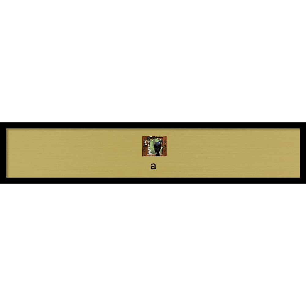2 x 10 Color Printed Desk Name Plate with Architectural Frame - Customer's Product with price 21.50 ID PCym8x9sAm4URbhOh2SEUwrd