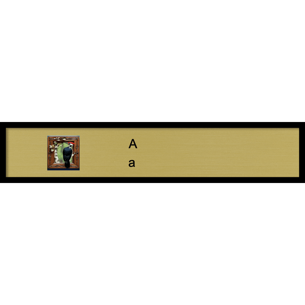 2 x 10 Color Printed Desk Name Plate with Architectural Frame - Customer's Product with price 20.50 ID kbg5V2I9rk9p8ZCTkLnzd6ZT