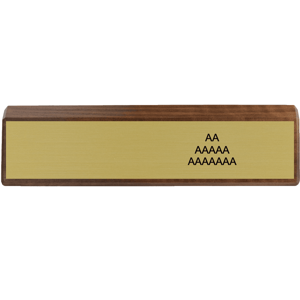2 x 10 Color Printed Walnut Desk Wedge - Customer's Product with price 36.00 ID mJ2LiSRRWEcLCfu0KxrdP_ES