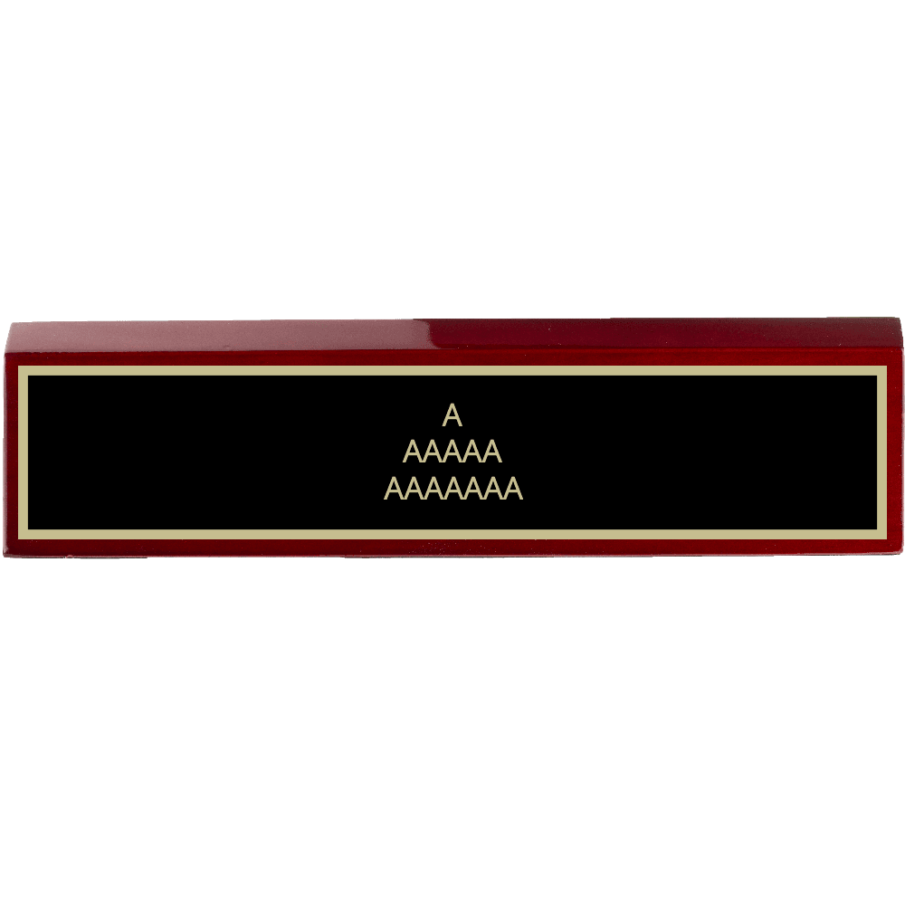 2 x 10 Engraved Rosewood Desk Wedge - Customer's Product with price 37.00 ID b7v7OVQ-oArFctXF7UVUmtlO