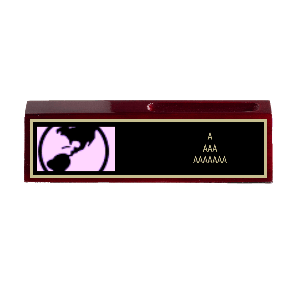 2 x 8 Engraved Rosewood Desk Wedge with Business Card Holder - Customer's Product with price 37.00 ID _IaHCfPPRqymYtOHfVxxOPYt