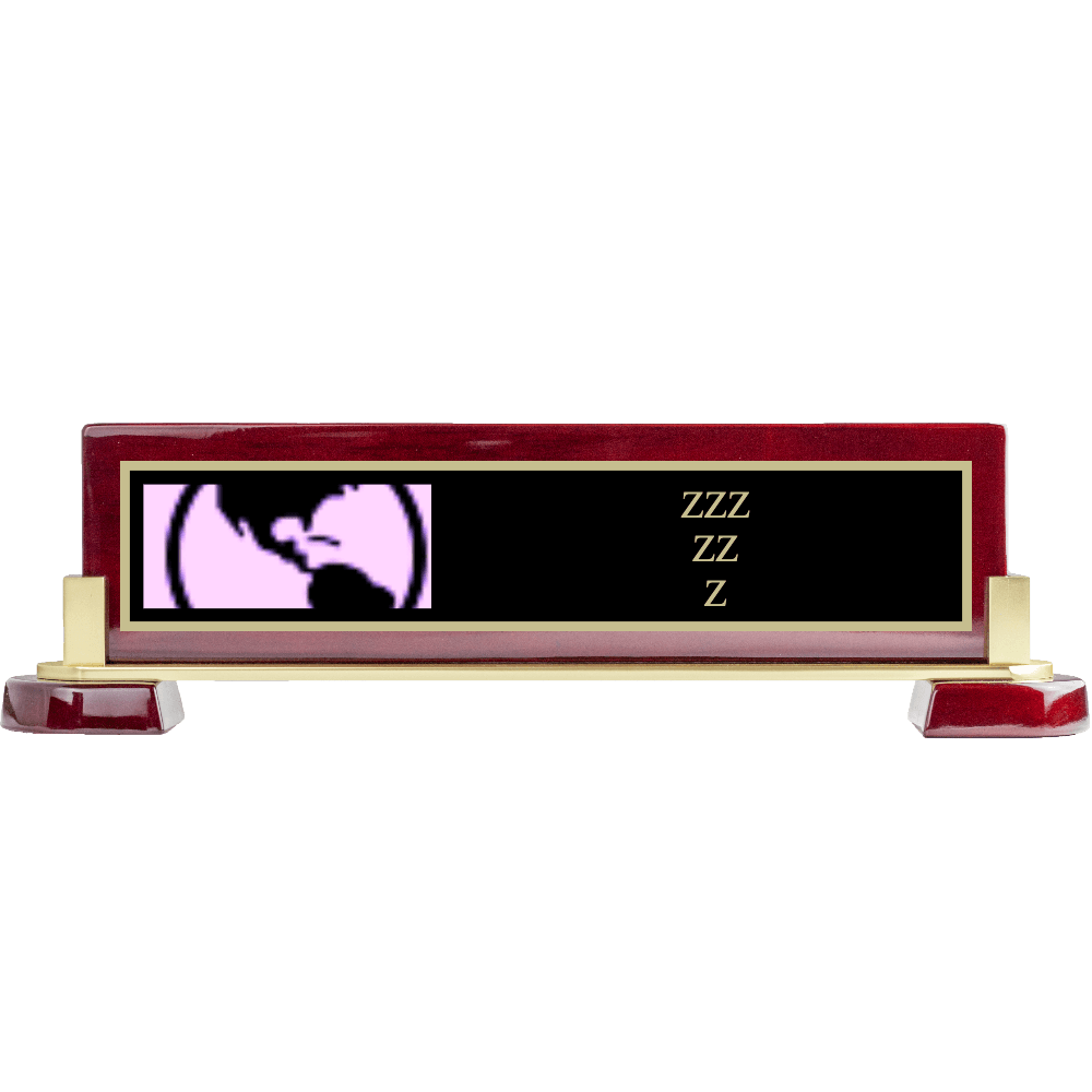 2 x 10 Rosewood Desk Name Bar - Customer's Product with price 55.00 ID 7COZqFLi5uMOpoWYXKPgmSVu