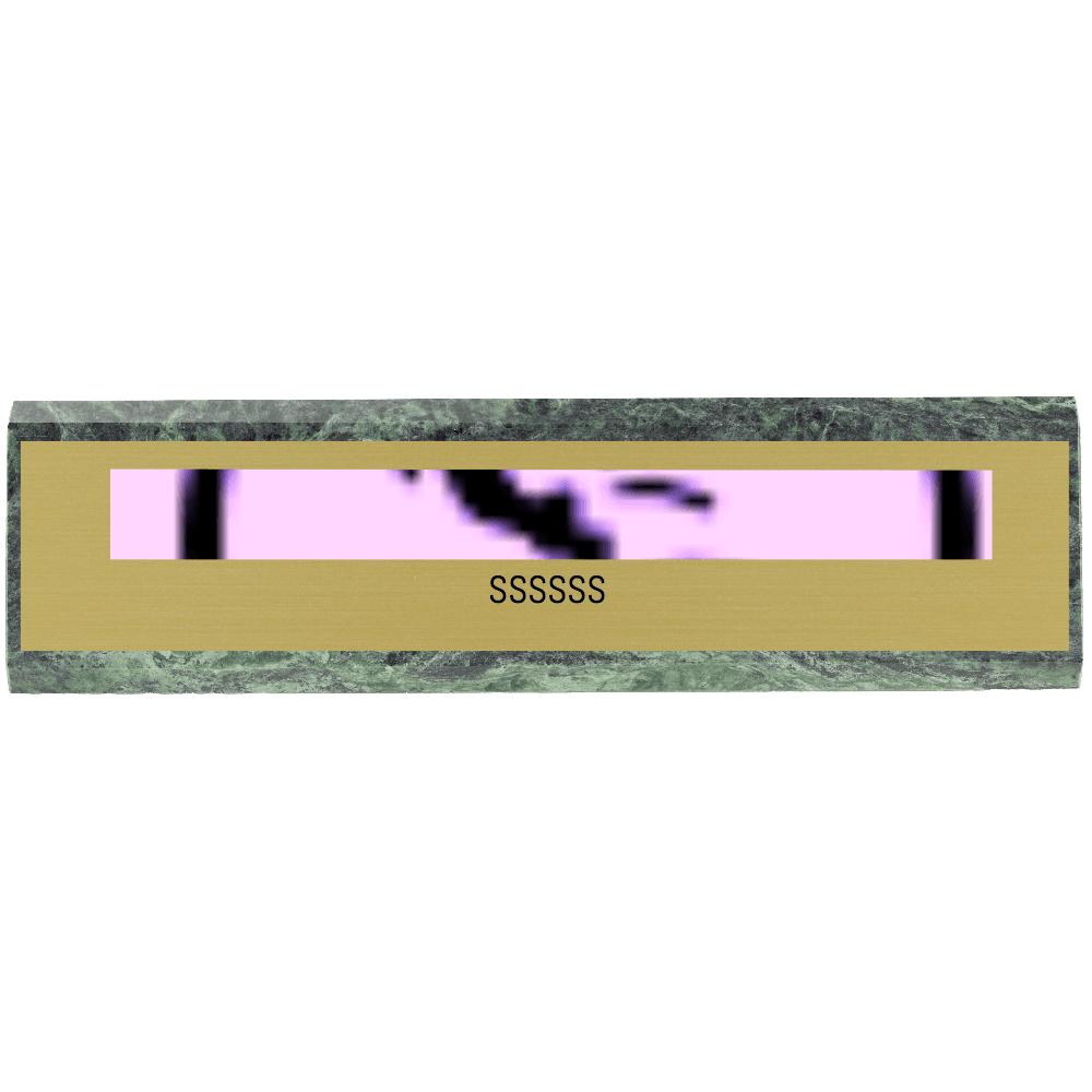 2 x 10 Green Marble Desk Wedge Name Plate - Customer's Product with price 55.00 ID Sf8-Y7DSJAulR01aiOLDIij3