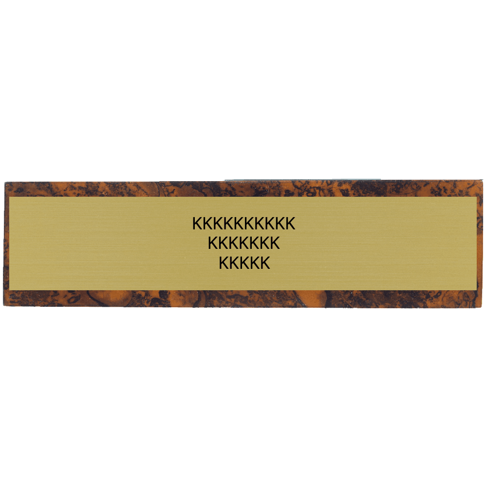 2 x 10 Brown Marble Desk Wedge Name Plate - Customer's Product with price 55.00 ID gUiCFFnl0ycacmKv-BQd95wk