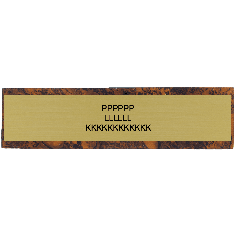 2 x 10 Brown Marble Desk Wedge Name Plate - Customer's Product with price 54.00 ID HvEz1p8zh81F_24f8OelS81W