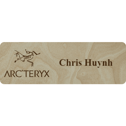 Arc'teryx Name Tag - 1 Line - Customer's Product with price 6.25 ID iZesHrqzKVWdywdMRqAuXfgZ