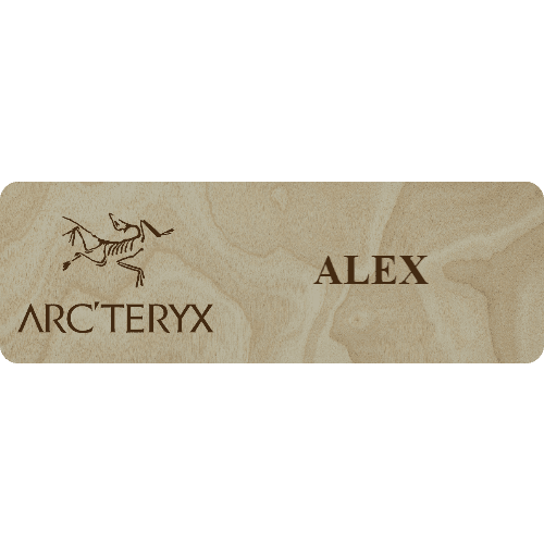 Arc'teryx Name Tag - 1 Line - Customer's Product with price 6.25 ID d1UOwe5GkMxgFy4BMAQ0Bc-T