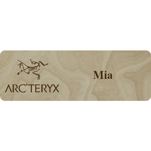 Arc'teryx Name Tag - 1 Line - Customer's Product with price 6.25 ID wX19u3zJLe6bDL68Cll6Ucyo