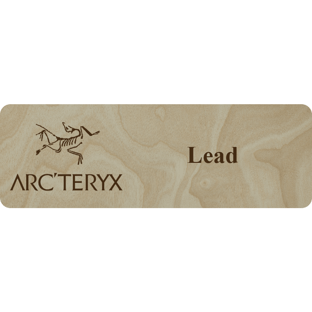 Arc'teryx Name Tag - 1 Line - Customer's Product with price 5.25 ID Pr3J6bTO8WEYHNVKm0uTGbqU