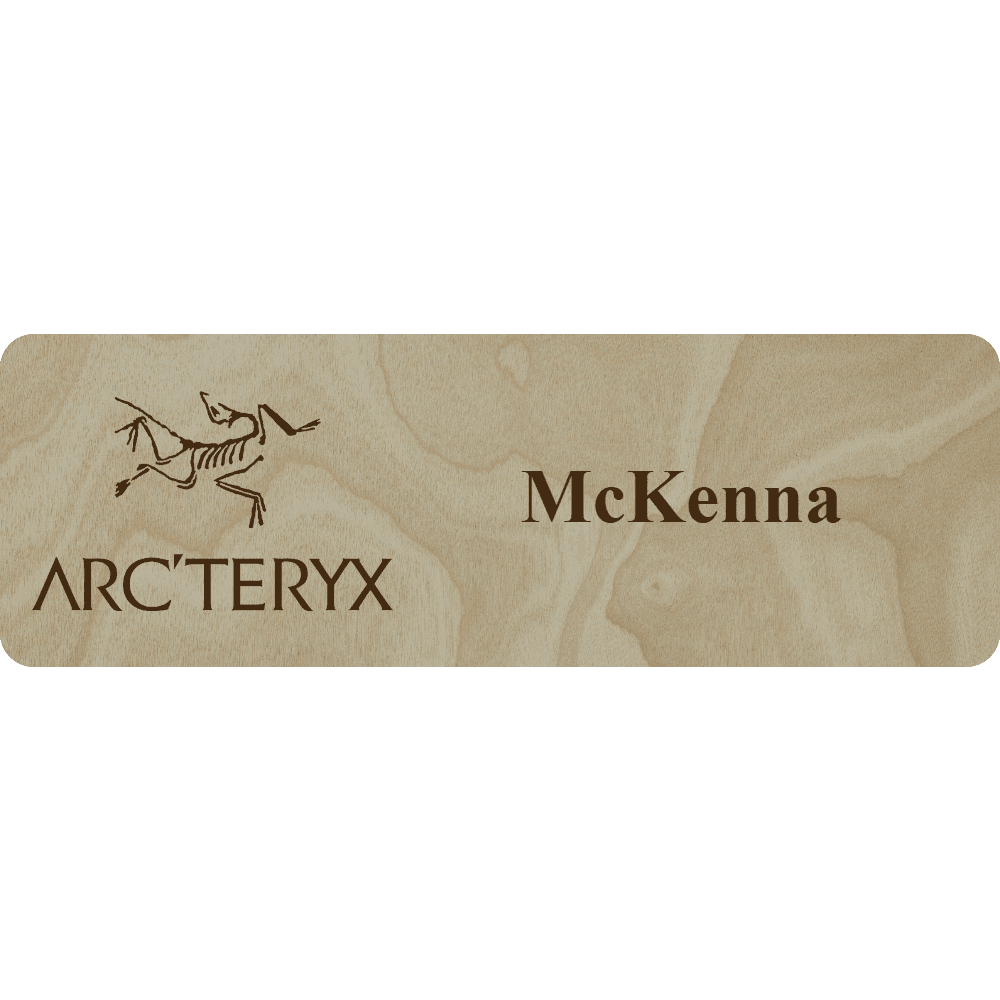 Arc'teryx Name Tag - 1 Line - Customer's Product with price 6.25 ID -PbPGlrACivEFOS3w4Cz0EOd