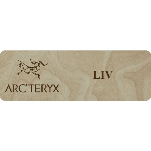 Arc'teryx Name Tag - 1 Line - Customer's Product with price 6.25 ID UJyL_-Xk3giO95lYxlMf4CzS