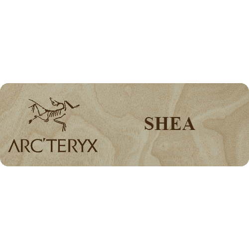Arc'teryx Name Tag - 1 Line - Customer's Product with price 6.25 ID UrvSI5hfMfibKQ09NxqzTBnn
