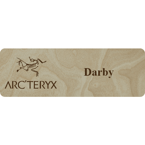 Arc'teryx Name Tag - 1 Line - Customer's Product with price 6.25 ID 32Msee4S4_VtN1NvdjsJij4d