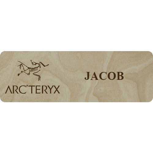 Arc'teryx Name Tag - 1 Line - Customer's Product with price 6.25 ID T12KsrwPnqgOGyzT-RJBdE0O