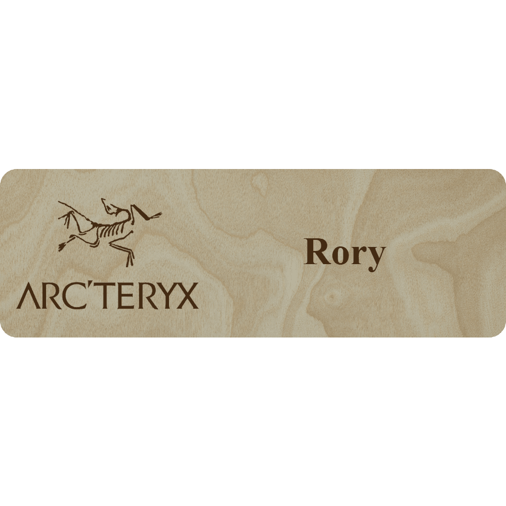 Arc'teryx Name Tag - 1 Line - Customer's Product with price 6.25 ID DJWde61pEXvkUVTBL3KmaqWd