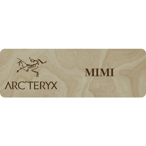 Arc'teryx Name Tag - 1 Line - Customer's Product with price 6.25 ID eASZCNQgoL_XToHMFjTnHzDe