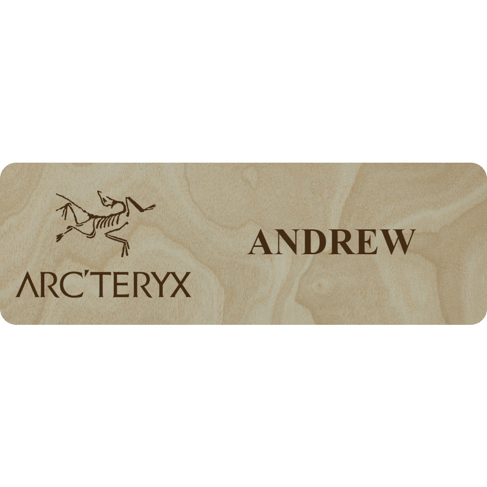 Arc'teryx Name Tag - 1 Line - Customer's Product with price 6.25 ID z2hUA7N4P6MHjFdrel7y52yf