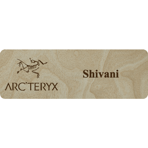 Arc'teryx Name Tag - 1 Line - Customer's Product with price 6.25 ID rFJVUoPLjsDBFKov2lVsnSWq