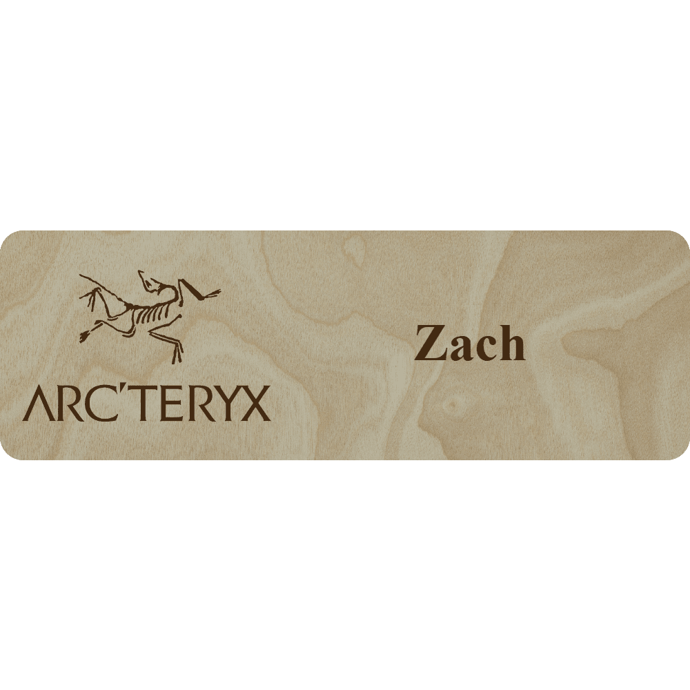 Arc'teryx Name Tag - 1 Line - Customer's Product with price 5.25 ID FFIuw2gPhXJw5W3DLRxhy-b-