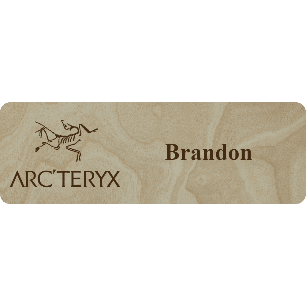 Arc'teryx Name Tag - 1 Line - Customer's Product with price 6.25 ID iuxvBdCV6xx0Ylg-DpZReWf-