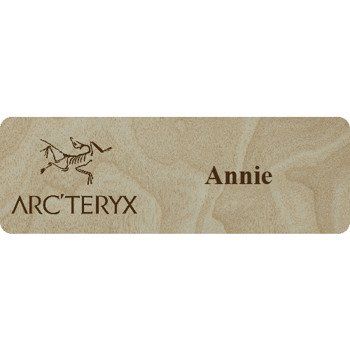 Arc'teryx Name Tag - 1 Line - Customer's Product with price 6.25 ID v7C-PLNvR6dbU4VZVe_jSkRg