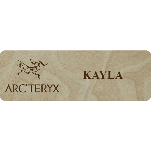 Arc'teryx Name Tag - 1 Line - Customer's Product with price 6.25 ID ni60bCM8Cgo5CgzHkY3EwyJ1