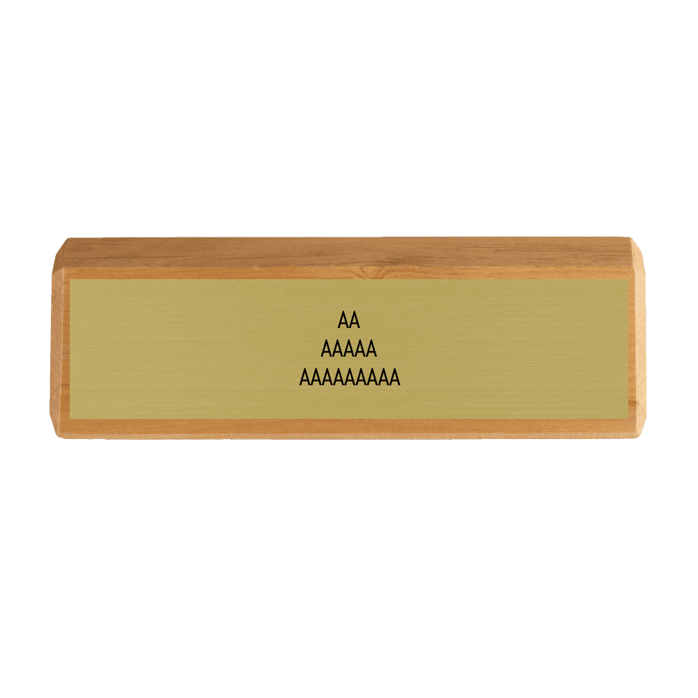2 x 8 Color Printed Red Alder Desk Wedge - Customer's Product with price 23.00 ID 0k8Tmg10PRX5t6tJIn3KHwbh