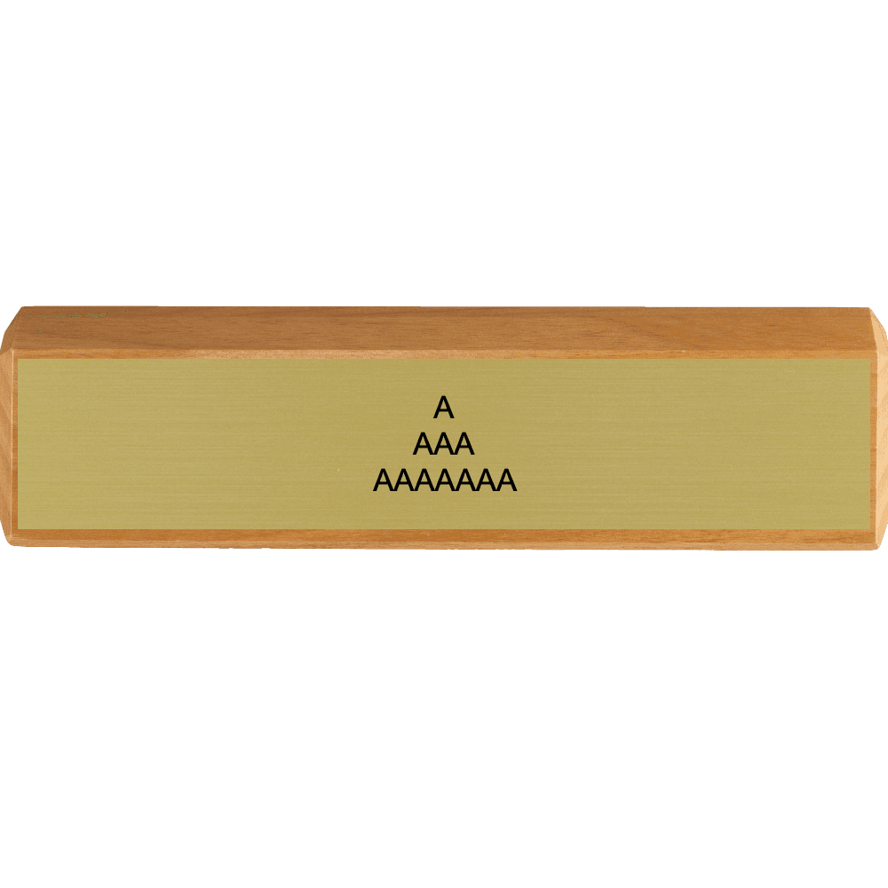 2 x 10 Color Printed Red Alder Desk Wedge - Customer's Product with price 25.00 ID nvCEeibtVGAlvHsggi3s0clg