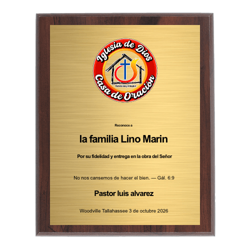 9"x12" Full Color Plaque - Customer's Product with price 29.99 ID yFTnySDPth3KTKmyXmXFrDRA