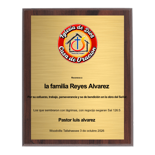 9"x12" Full Color Plaque - Customer's Product with price 29.99 ID -6mXP3bi6QajMUOKDfTe4k3h