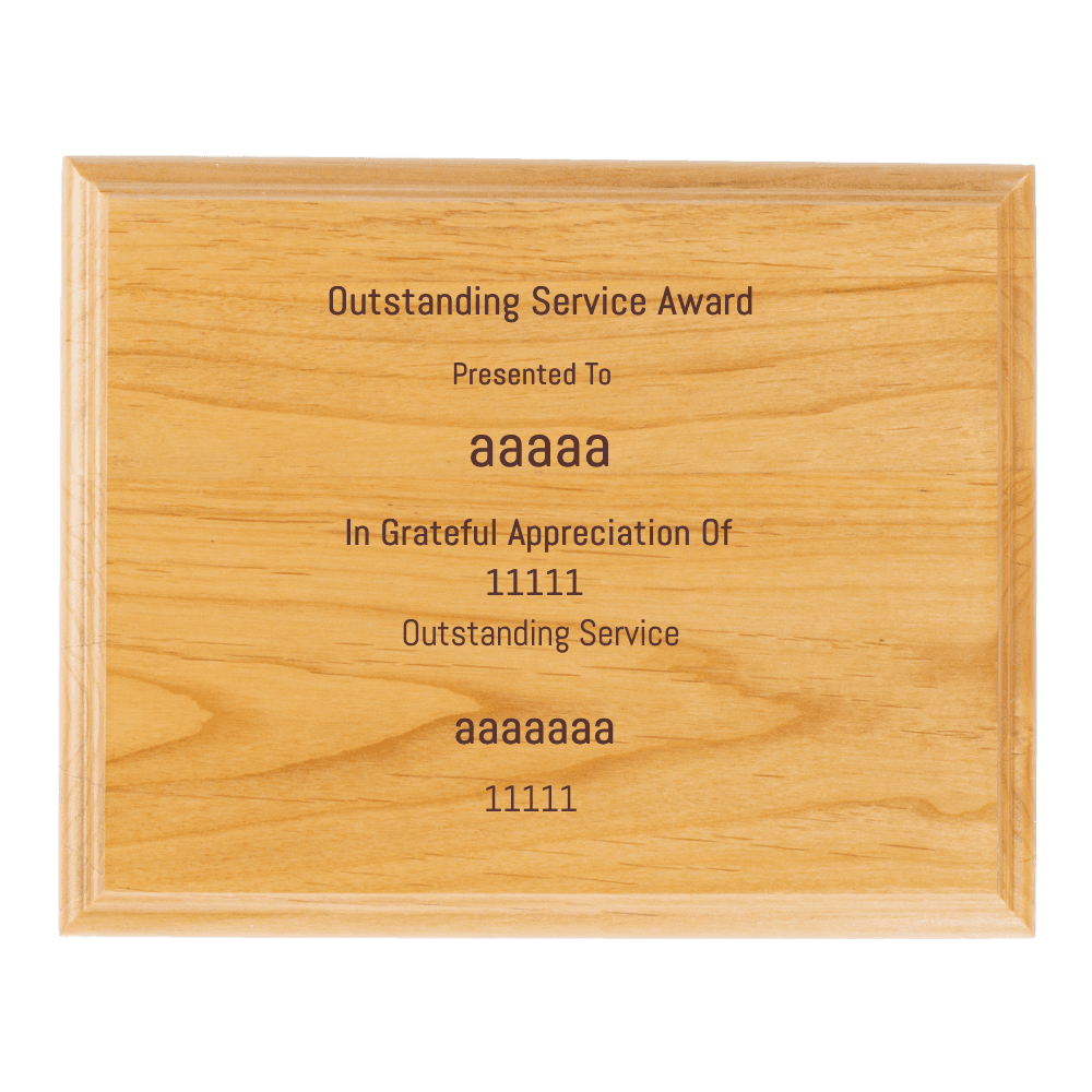 9"x7" Solid Wood Plaque - Customer's Product with price 29.99 ID a-MPC1Mn0r0iykpM8B4SW3mK